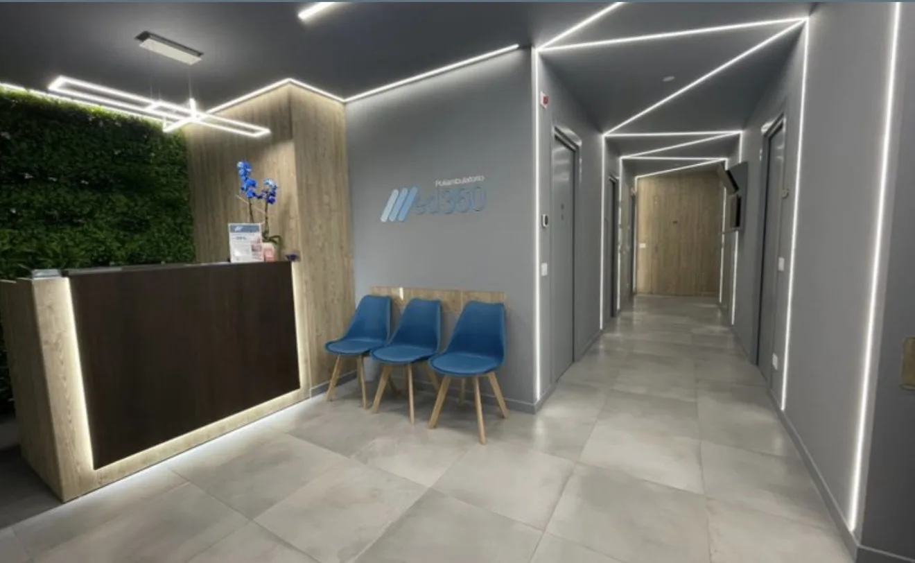 Reception del Poliambulatorio Med360