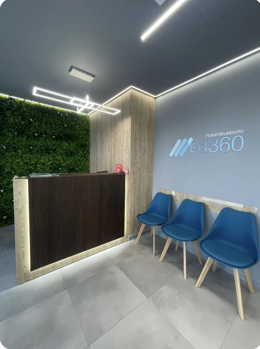 Sala d’attesa del Poliambulatorio Med360